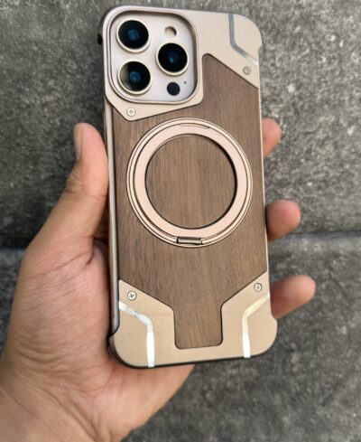 Antichoc en bois avec magsafe 16 pro max