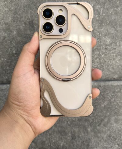 Transparent titanium magsafe 16 pro max