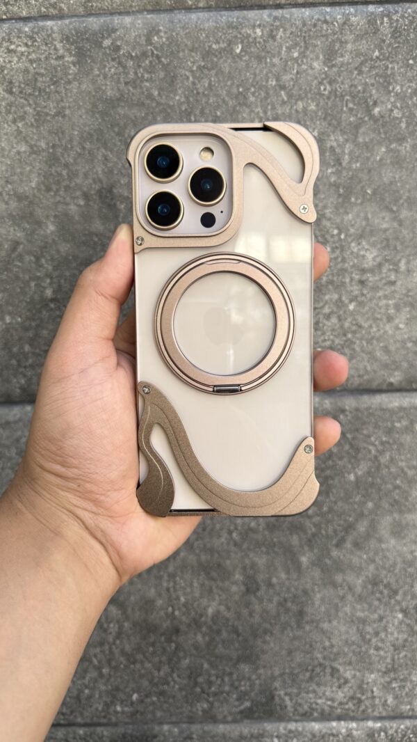 Transparent titanium magsafe 16 pro max